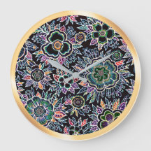 HESTIA: Eternal Glow- Maximalist Art Wall Clock