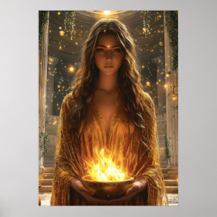 Hestia, Goddess of the Hearth - Keeper Poster