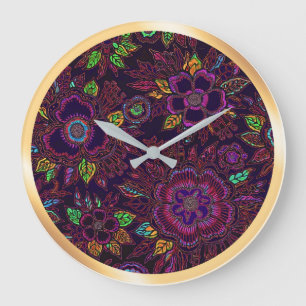 HESTIA: Midnight Hearth- Maximalist Wall Clock