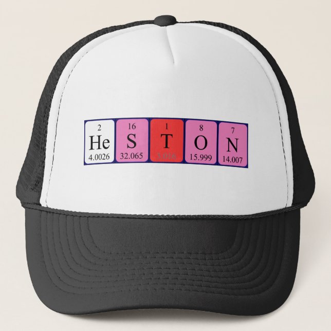 Heston periodic table name hat (Front)