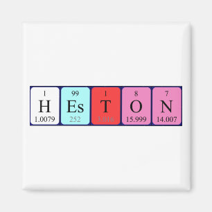 Heston periodic table name magnet