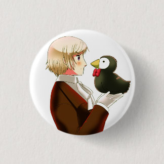 Hetalia Iceland & Mr. Puffin Button