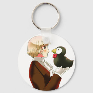 Hetalia Iceland & Mr. Puffin Keychain
