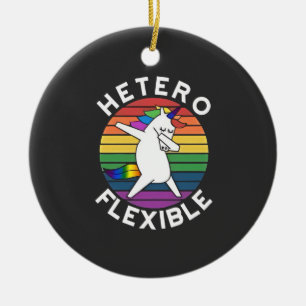 Hetero Flexible LGBT Lesbian Gay bisexual Trans Ceramic Tree Decoration