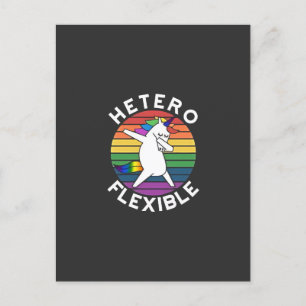 Hetero Flexible LGBT Lesbian Gay bisexual Trans Holiday Postcard