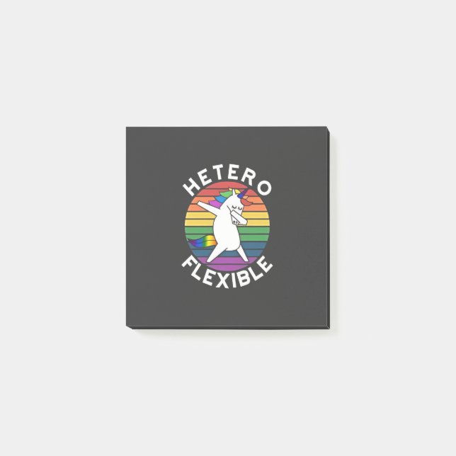 Hetero Flexible LGBT Lesbian Gay bisexual Trans Post-it Notes (Front)