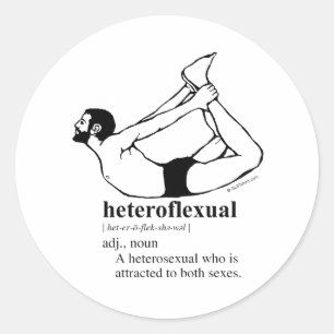 HETEROFLEXUAL CLASSIC ROUND STICKER