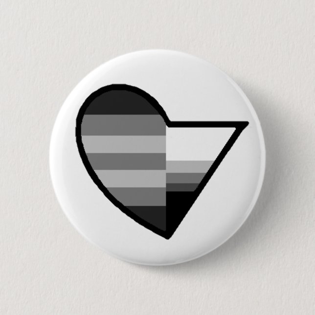 Heteroromantic Demisexual Button (Front)