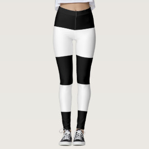 Heterosexual Flag Black White Striped LGBT Leggings