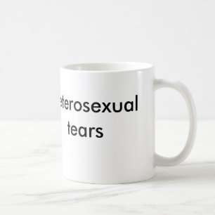 heterosexual tears coffee mug