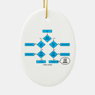 Heterotroph Flow Chart You Are Here Biology Humour Ceramic Tree Decoration