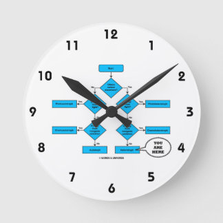 Heterotroph Flow Chart You Are Here Biology Humour Round Clock