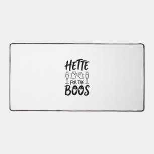 Hette For The Boos Halloween Ghost Party Shirt Des Desk Mat