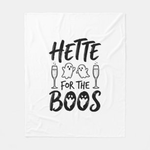 Hette For The Boos Halloween Ghost Party Shirt Des Fleece Blanket