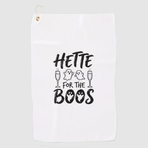 Hette For The Boos Halloween Ghost Party Shirt Des Golf Towel