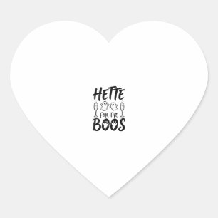 Hette For The Boos Halloween Ghost Party Shirt Des Heart Sticker