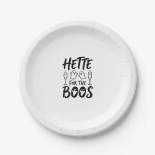 Hette For The Boos Halloween Ghost Party Shirt Des Paper Plate