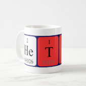 Hetty periodic table name mug (Front Left)