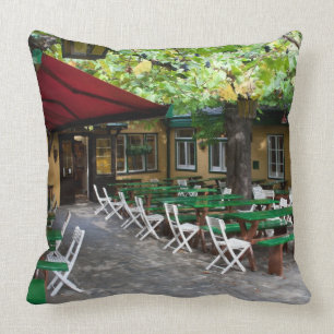 Heuriger In Grinzing Vienna Austria Cushion