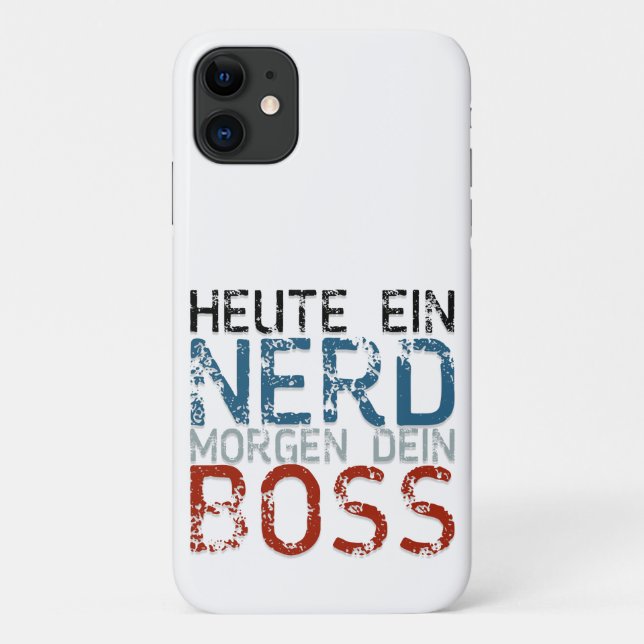 Heute ein Nerd, morgen dein Boss Case-Mate iPhone Case (Back)
