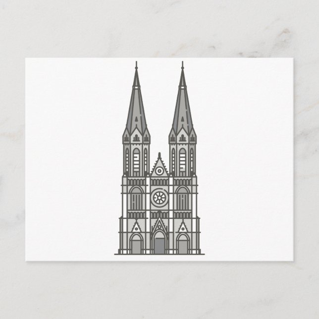 Heuvelse kerk tilburg netherlands World Landmark Postcard (Front)
