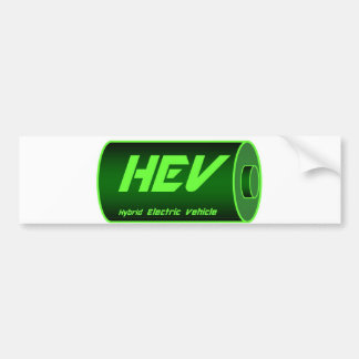 HEV green battery Bumper Sticker