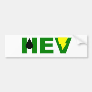 HEV green lightning V Bumper Sticker