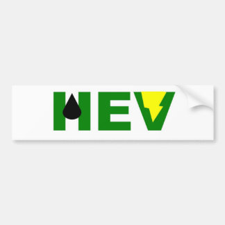 HEV green lightning V Bumper Sticker
