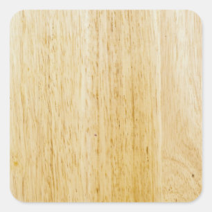 Hevea wood texture square sticker