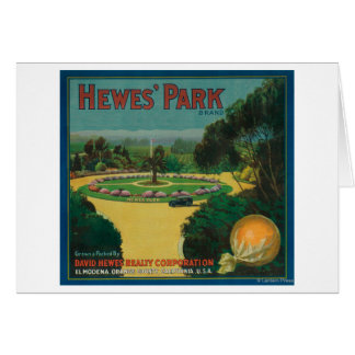 Hewe's Park Orange LabelEl Modena, CA