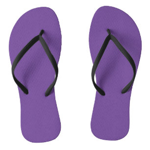 Hex #714997, Bouquet Flip Flops