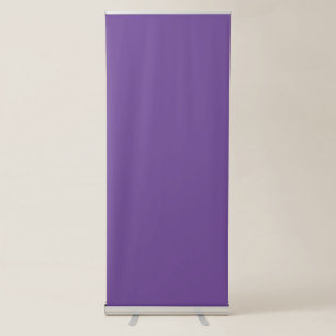Hex #714997, Bouquet Vertical Retractable Banner