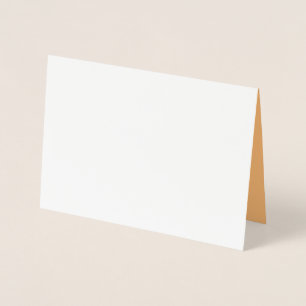 Hex Colour #FABA77, Brandy Foil Card