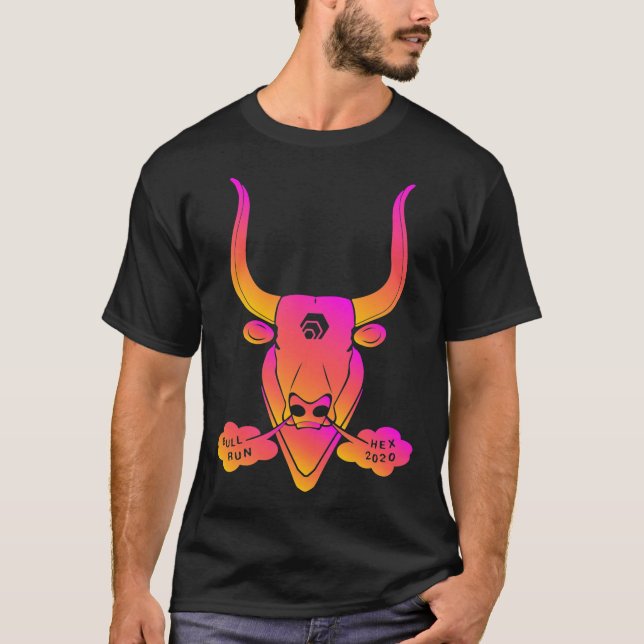 HEX Crypto Bull Run 2020 HEX Crypto Logo Premium T T-Shirt (Front)