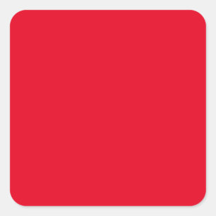 Hex E6001D, Bean Red  Square Sticker