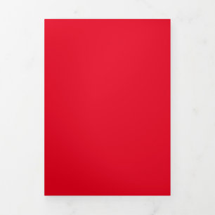 Hex E6001D, Bean Red  Tri-Fold Holiday Card