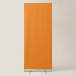 Hex #F17F17, Dark Salmon Retractable Banner