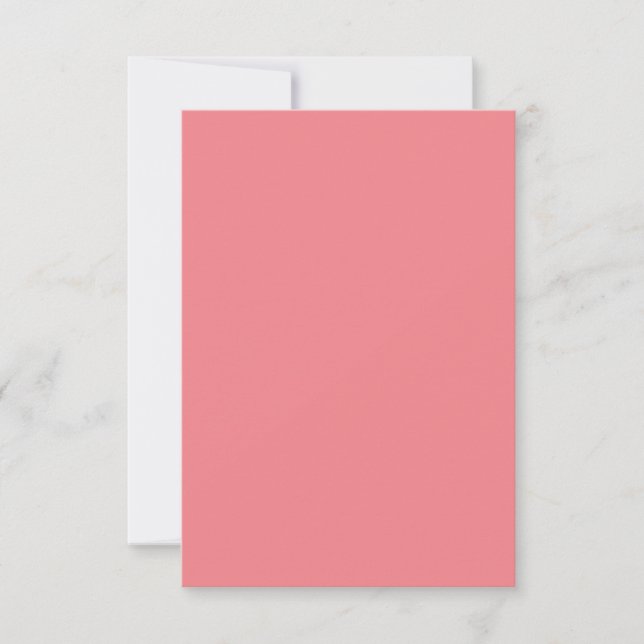 Hex #F1838A, Girly RSVP Card (Front)