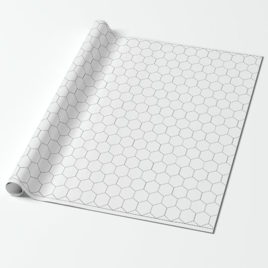 Hex Gaming Paper Roll 1 Inch Hexagons (approx.) Zazzle.co.uk