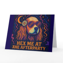 Hex Me at the Afterparty -  Birthday Card