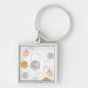 Hex Scatter Key Ring
