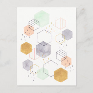 Hex Scatter Postcard