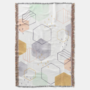 Hex Scatter Throw Blanket