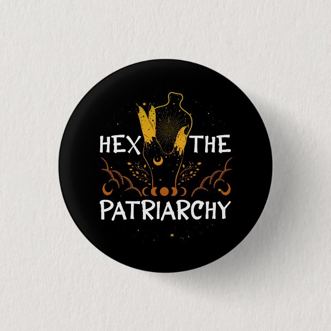 Hex The Patriarchy Feminism Gender equality Women' 3 Cm Round Badge (Front)