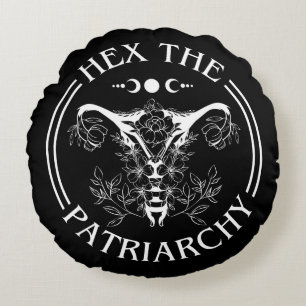 Hex The Patriarchy Round Cushion