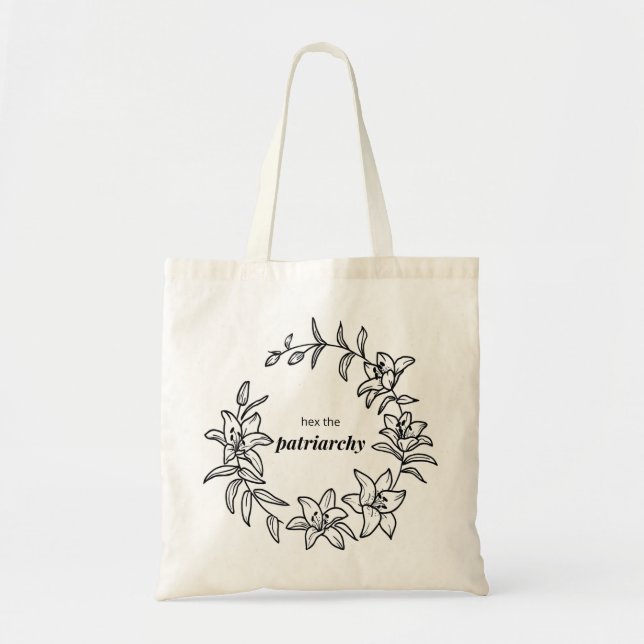Hex the Patriarchy Tote Bag (Front)