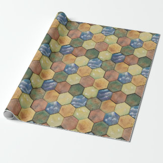 Hex Tile Wrapping Paper