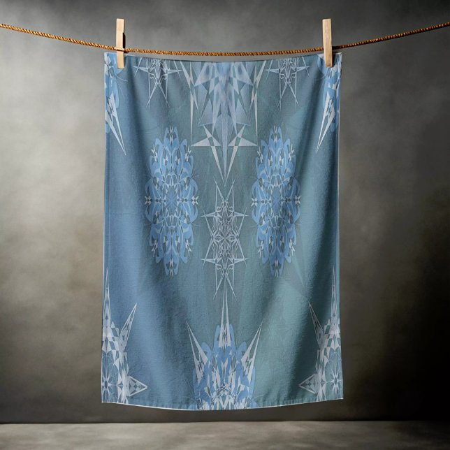 Hexa triangles yantra petals inscription beach towel (Creator Uploaded)