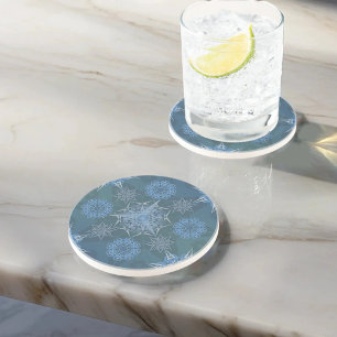 Hexa triangles yantra petals inscription  coaster