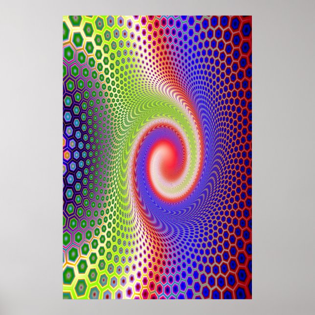 Hexacomb Spiral Poster (Front)